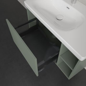 VILLEROY & BOCH SKYLA skrinka pod umývadlo 77,2x43,9x43,6 cm, 1 zásuvka, 2 police, Soft Green C78800AF Obrázek - fotka