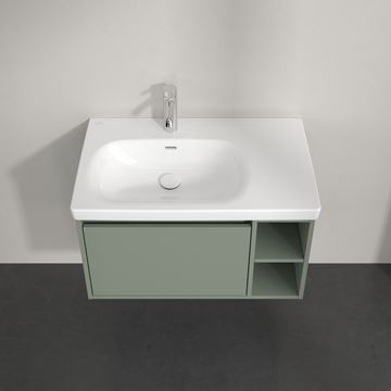 VILLEROY & BOCH SKYLA skrinka pod umývadlo 77,2x43,9x43,6 cm, 1 zásuvka, 2 police, Soft Green C78800AF Obrázek - fotka