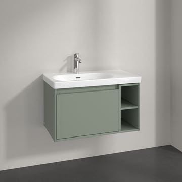 VILLEROY & BOCH SKYLA skrinka pod umývadlo 77,2x43,9x43,6 cm, 1 zásuvka, 2 police, Soft Green C78800AF Obrázek - fotka