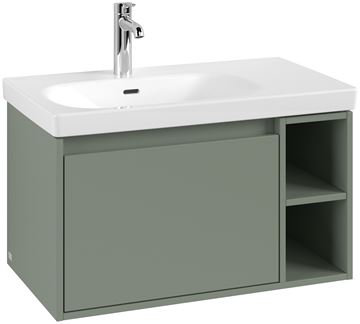 VILLEROY & BOCH SKYLA skrinka pod umývadlo 77,2x43,9x43,6 cm, 1 zásuvka, 2 police, Soft Green C78800AF Obrázek - fotka