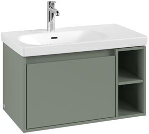 VILLEROY & BOCH SKYLA skrinka pod umývadlo 77,2x43,9x43,6 cm, 1 zásuvka, 2 police, soft green