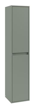 VILLEROY & BOCH SKYLA vysoká skrinka 35x34, 8x170 cm, 2 dvierka, pánty vľavo, Soft Green