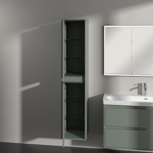 VILLEROY & BOCH SKYLA vysoká skrinka 35x34, 8x170 cm, 2 dvierka, pánty vľavo, Soft Green C80100AF Obrázek - fotka