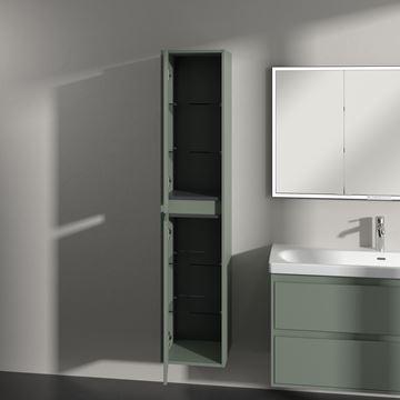VILLEROY & BOCH SKYLA vysoká skrinka 35x34, 8x170 cm, 2 dvierka, pánty vľavo, Soft Green C80100AF Obrázek - fotka