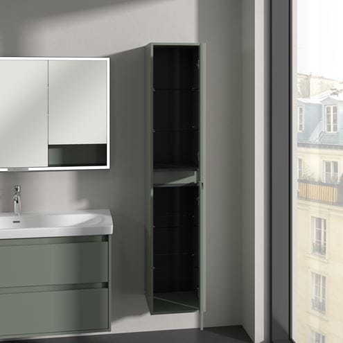 VILLEROY & BOCH SKYLA vysoká skrinka 35x34, 8x170 cm, 2 dvierka, pánty vpravo, Soft Green C80101AF Obrázek - fotka