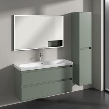 VILLEROY & BOCH SKYLA vysoká skrinka 35x34, 8x170 cm, 2 dvierka, pánty vpravo, Soft Green C80101AF Obrázek - fotka