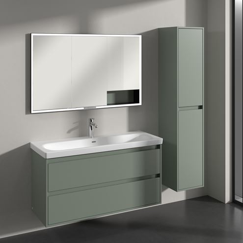 VILLEROY & BOCH SKYLA vysoká skrinka 35x34, 8x170 cm, 2 dvierka, pánty vpravo, Soft Green C80101AF Obrázek - fotka