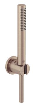 KLUDI NOVA FONTE PURISTIC 1S sprchová súprava 3-dielna, ručná sprcha 205 mm, hadica, držiak, kartáčovaný bronz