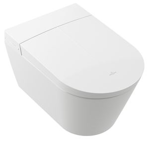 VILLEROY & BOCH TIVO sprchovacie WC s bidetovým sedátkom, SoftClosing, DirectFlush, CeramicPlus, alpská biela