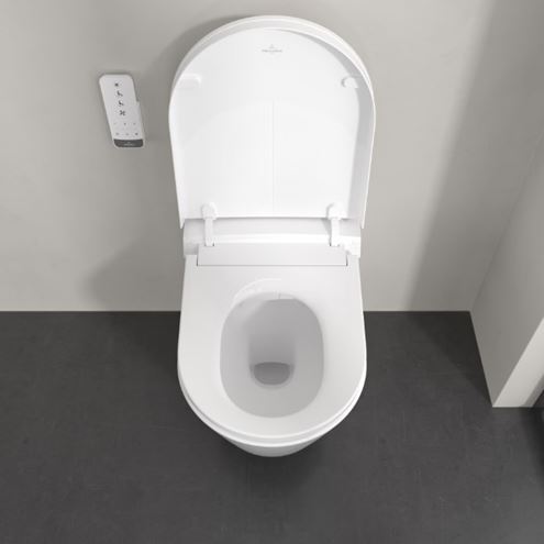 VILLEROY & BOCH TIVO sprchovacie WC s bidetovým sedátkom, SoftClosing, DirectFlush, CeramicPlus, alpská biela V22EM101 Obrázek - fotka