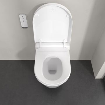 VILLEROY & BOCH TIVO sprchovacie WC s bidetovým sedátkom, SoftClosing, DirectFlush, CeramicPlus, alpská biela V22EM101 Obrázek - fotka