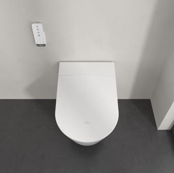 VILLEROY & BOCH TIVO sprchovacie WC s bidetovým sedátkom, SoftClosing, DirectFlush, CeramicPlus, alpská biela V22EM101 Obrázek - fotka