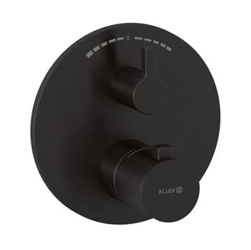 KLUDI NOVA FONTE podomietková termostatická batéria, pre 2 spotrebiče, kartáčovaný gun metal