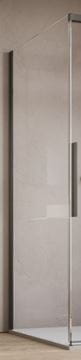 RONAL ORIANA D36F1 bočná stena 80x200 cm, gun metal brushed/číre sklo