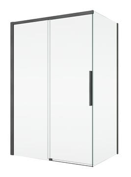 RONAL ORIANA D36F1 bočná stena 80x200 cm, gun metal brushed/číre sklo D36F1 080 26 07 Obrázek - fotka