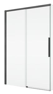RONAL ORIANA D36S2 sprchové dvere 120x200 cm, posuvné, gun metal brushed/číre sklo