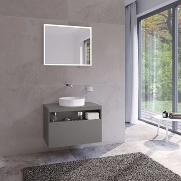 KEUCO STAGELINE skrinka pod umývadlo 80x49x55 cm, 1 zásuvka, 1 polica, matný inox 32863290000 Obrázek - fotka