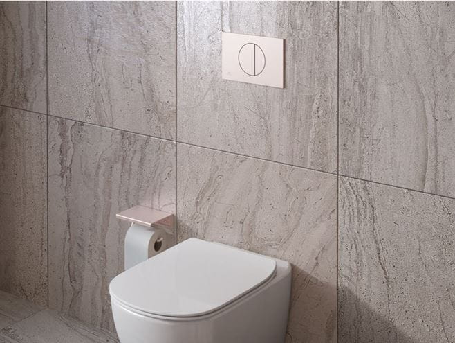 IDEAL STANDARD OLEAS M5 ovládacie tlačidlo pre dve splachovania, plast, rosé R0503RO Obrázek - fotka
