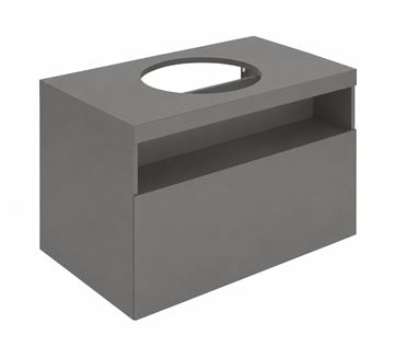 KEUCO STAGELINE skrinka pod umývadlo 80x49x55 cm, 1 zásuvka, 1 polica, matný inox