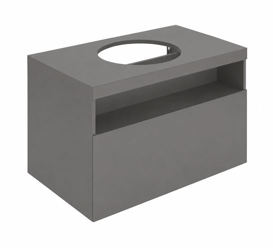 KEUCO STAGELINE skrinka pod umývadlo 80x49x55 cm, 1 zásuvka, 1 polica, matný inox 32863290000 Obrázek - Hlavní obrázek