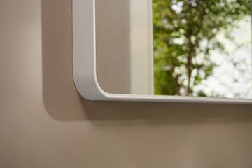 HANSGROHE XARITA LITE Q zrkadlo 60x70 cm, s osvetlením, matná biela 54957700 Obrázek - fotka