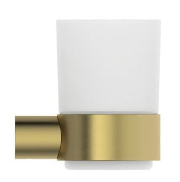 IDEAL STANDARD CONCA nástenný pohárik, sklo, kartáčované zlato T4505A2 Obrázek - fotka