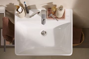 HANSGROHE XANUIA Q umývadlo 60 cm, s otvorom pre batériu a prepadom 60133450 Obrázek - fotka