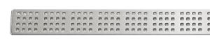 UNIDRAIN CLASSICLINE 1600 perforovaný rošt SQUARE 760 mm, kartáčovaná nerez oceľ