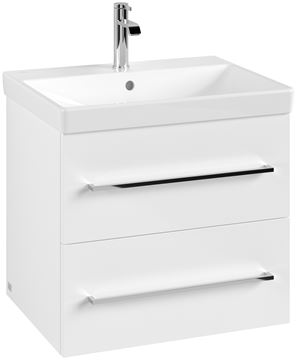 VILLEROY & BOCH AVENTO skrinka pod umývadlo 57,6x48,2x51,4 cm, 2 zásuvky, Brilliant White A88900VE Obrázek - fotka