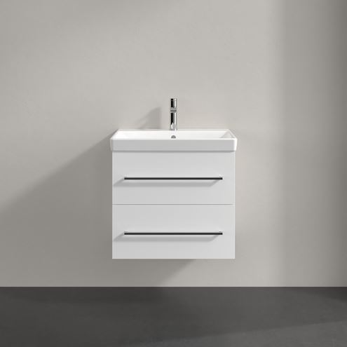 VILLEROY & BOCH AVENTO skrinka pod umývadlo 57,6x48,2x51,4 cm, 2 zásuvky, Brilliant White A88900VE Obrázek - fotka