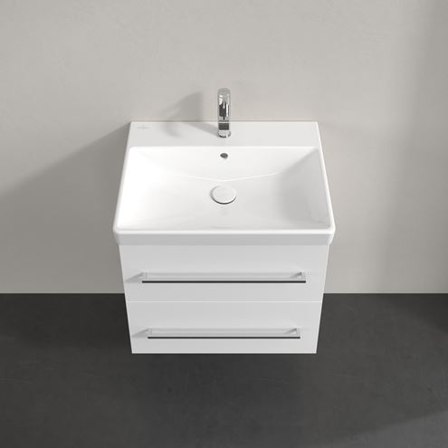 VILLEROY & BOCH AVENTO skrinka pod umývadlo 57,6x48,2x51,4 cm, 2 zásuvky, Brilliant White A88900VE Obrázek - fotka