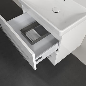 VILLEROY & BOCH AVENTO skrinka pod umývadlo 57,6x48,2x51,4 cm, 2 zásuvky, Brilliant White A88900VE Obrázek - fotka