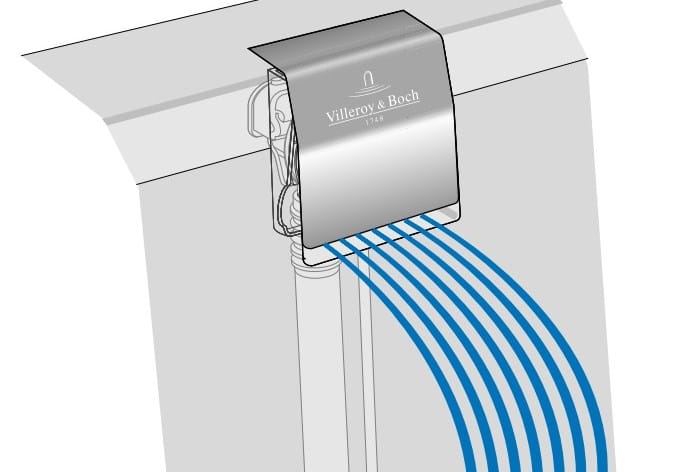 VILLEROY & BOCH SQUARO EDGE 12 napúšťanie prepadom, vodopád, Black Matt UPCON0123-33 Obrázek - fotka