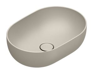 CATALANO SFERA umývadlová misa 50 cm, bez prepadu, Cataglaze+Silver Titanium, sabbia matt