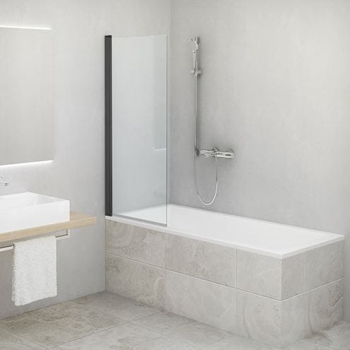 ROTH CI BAE vaňová zástena 75x150 cm, lietacia, čierna/sklo transparent CI BAE 075150 NPE Obrázek - Hlavní obrázek