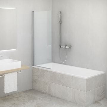 ROTH CI BAE vaňová zástena 75x150 cm, lietacia, čierna/sklo transparent CI BAE 075150 NPE Obrázek - fotka