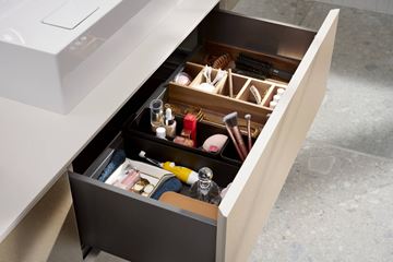 HANSGROHE INTRASTORIES priehradky do zásuvky, matná čierna, sada 54224670 Obrázek - fotka