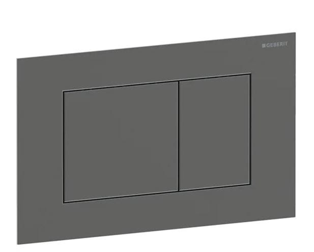 GEBERIT SIGMA 40 ovládacie tlačidlo pre dve splachovania, easy-to-clean, oceľ, kartáčovaný čierny chróm  115.629.QD.1 Obrázek - Hlavní obrázek