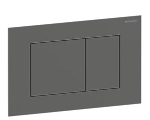 GEBERIT SIGMA 40 ovládacie tlačidlo pre dve splachovania, easy-to-clean, oceľ, kartáčovaný čierny chróm 