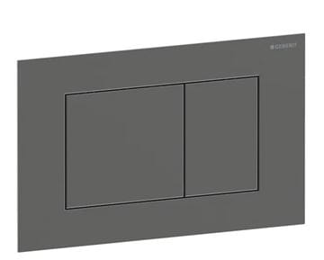GEBERIT SIGMA 40 ovládacie tlačidlo pre dve splachovania, easy-to-clean, oceľ, kartáčovaný čierny chróm 