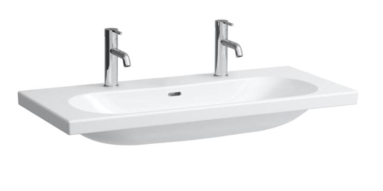 LAUFEN LUA umývadlo 100 cm, s 2 otvormi pre batérie a prepadom H8100890001071 Obrázek - Hlavní obrázek