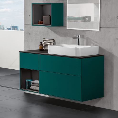 VILLEROY & BOCH FINION umývadlo na dosku 80 cm, s otvorom pre batériu a prepadom, CeramicPlus, alpská biela 41688CR1 Obrázek - fotka