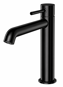 CONCEPT 300 ROUND umývadlová stojanková batéria, s odtokovou súpravou, PVD, infinity black