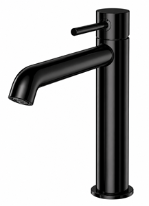 CONCEPT 300 ROUND umývadlová stojanková batéria, s odtokovou súpravou, PVD, infinity black