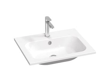 RAVAK CHROME SLIM umývadlo 60 cm, s otvorom pre batériu a prepadom, liaty mramor