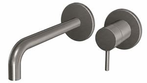 CONCEPT 300 ROUND umývadlová podomietková batéria, brushed metallic