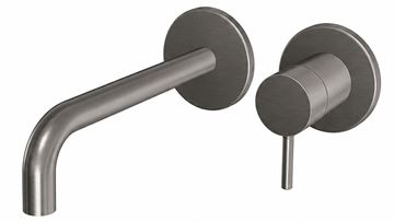CONCEPT 300 ROUND umývadlová podomietková batéria, brushed metallic