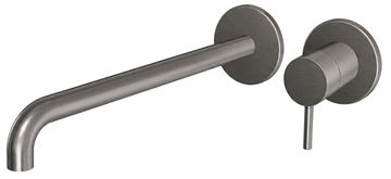 CONCEPT 300 ROUND umývadlová podomietková batéria, brushed metallic