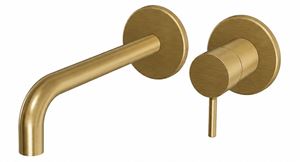 CONCEPT 300 ROUND umývadlová podomietková batéria, PVD, brushed gold brass