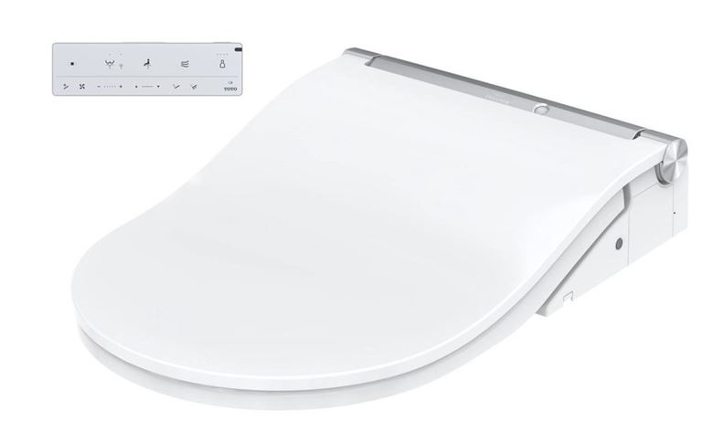 CONCEPT 300 WASHLET bidetové sedátko, okrúhle, SoftClose, biela/strieborné lemovanie 801EG-CON-DUS-R Obrázek - Hlavní obrázek